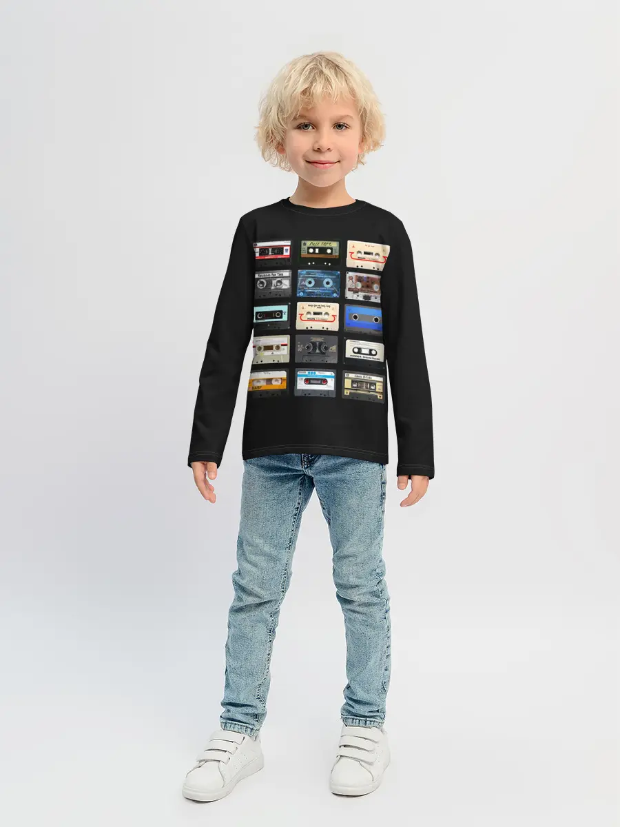 Детский лонгслив / Музыкальные касеты