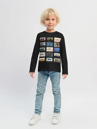 Детский лонгслив / Музыкальные касеты