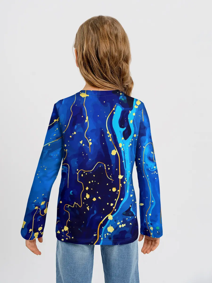 Детский лонгслив / СИНИЙ ГРАНИТ