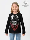 Детский лонгслив / Кот в каске