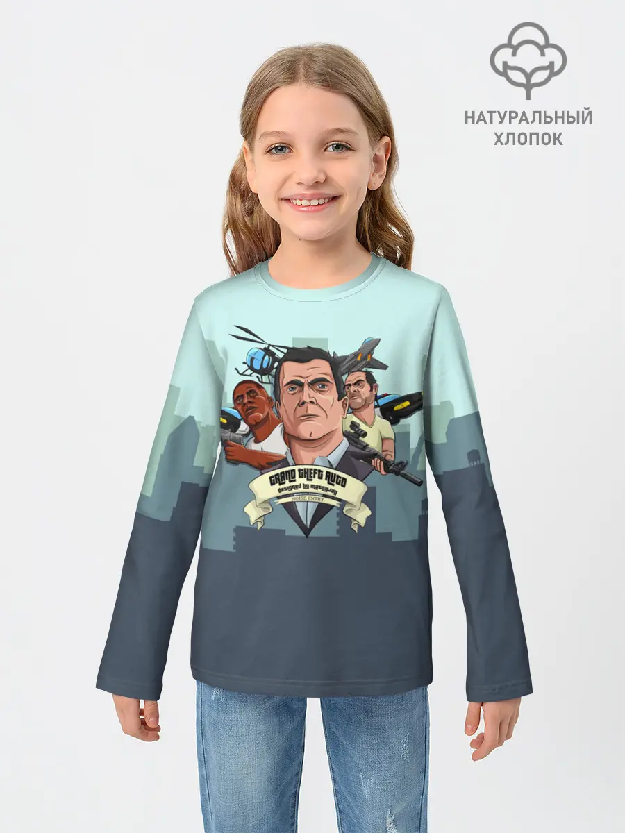 Детский лонгслив / Майкл Тревор Франклин GTA