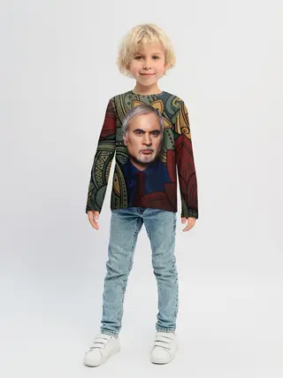 Детский лонгслив / Меладзе Цветы | Мандала