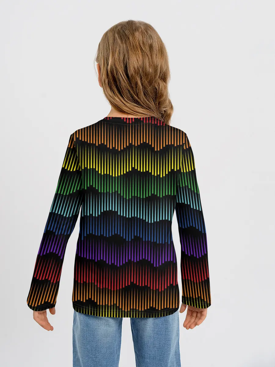 Детский лонгслив / Радуга