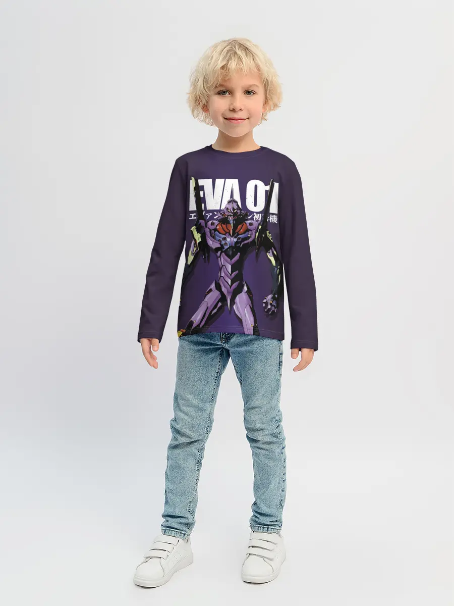 Детский лонгслив / asuka langley