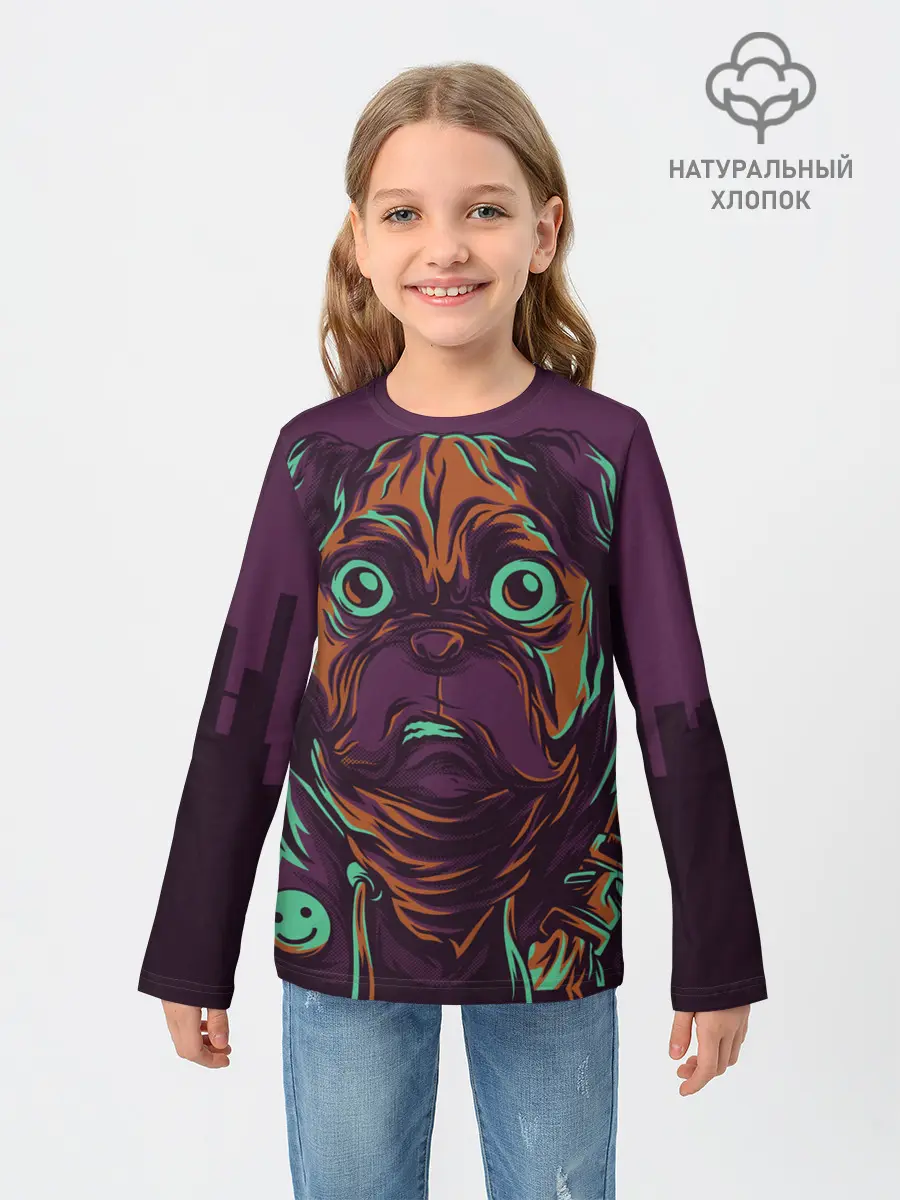 Детский лонгслив / Собака