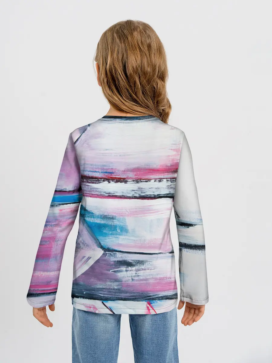 Детский лонгслив / Цветные мелки