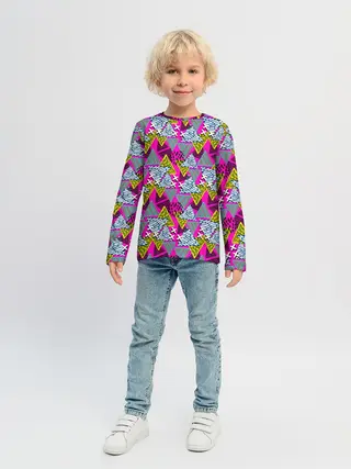 Детский лонгслив / Дикая абстракция