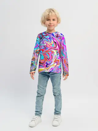 Детский лонгслив / ЖИДКИЕ КРАСКИ