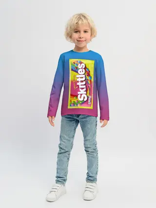 Детский лонгслив / Skittles | Желтый
