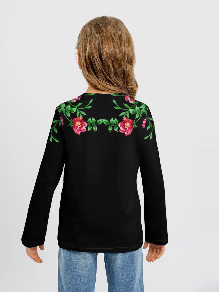Детский лонгслив / Цветы