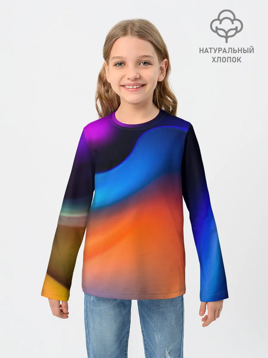 Детский лонгслив / Цветной шум