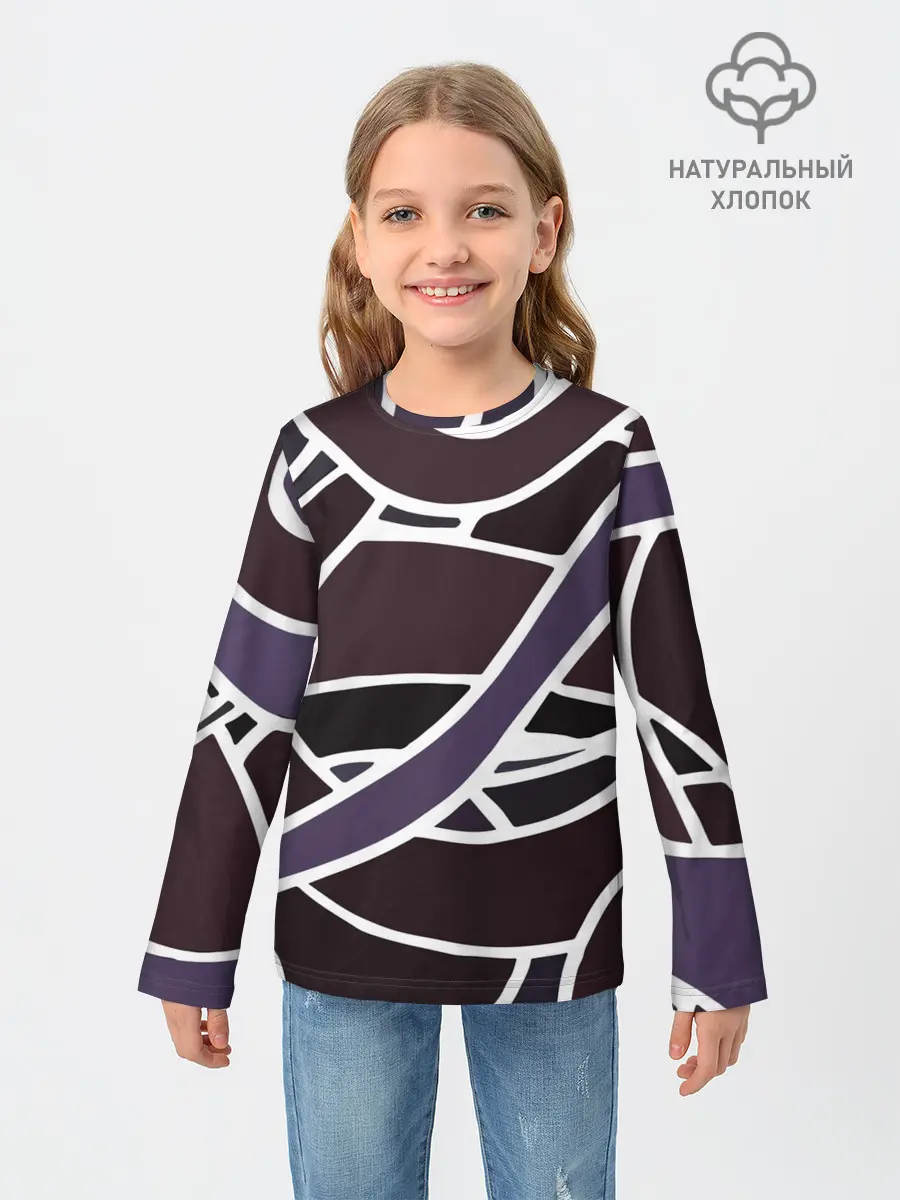 Детский лонгслив / Линейная текстура