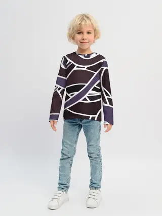 Детский лонгслив / Линейная текстура