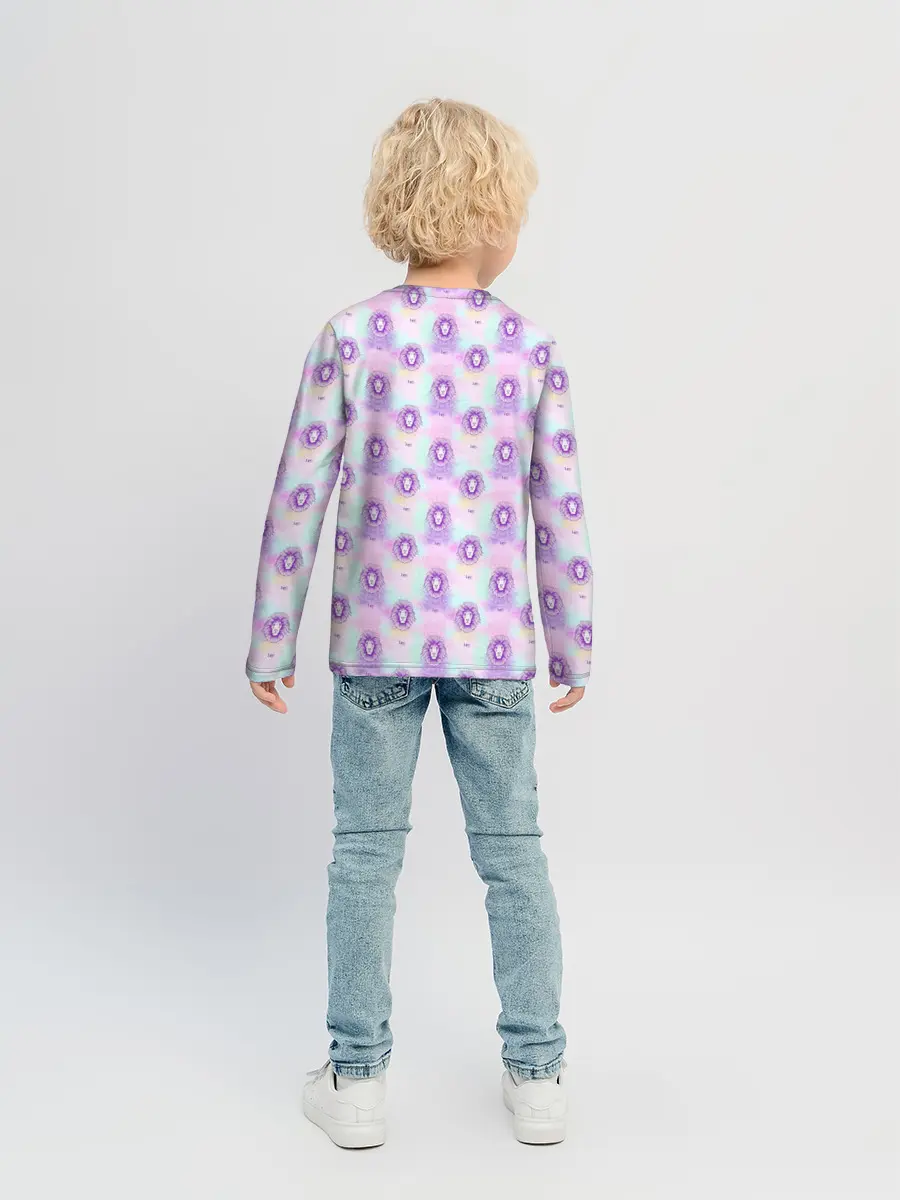 Детский лонгслив / Лев