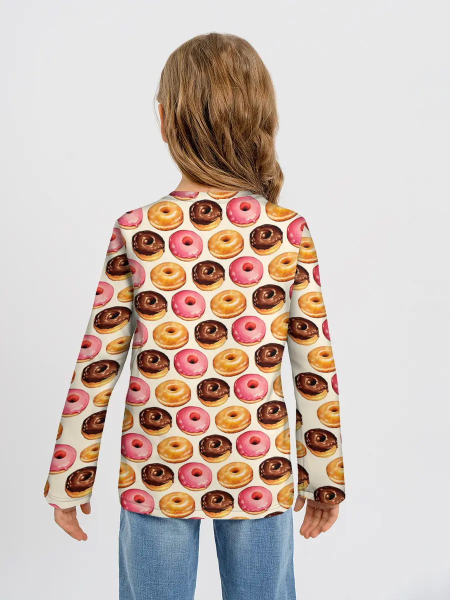 Детский лонгслив / Пончики