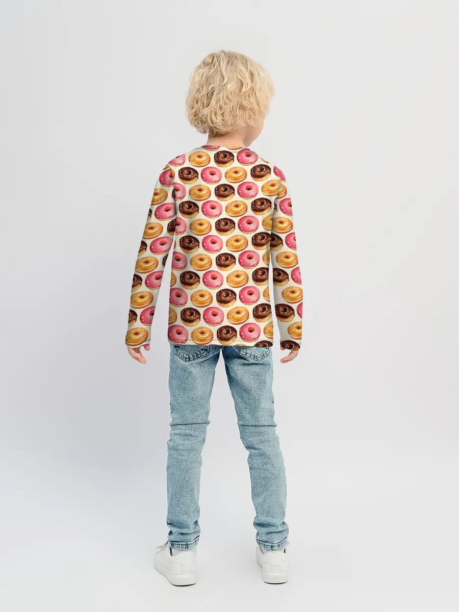 Детский лонгслив / Пончики