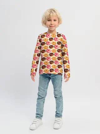 Детский лонгслив / Пончики