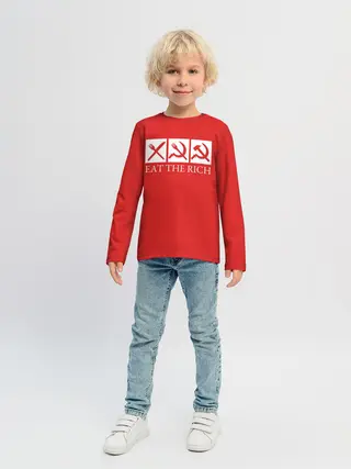 Детский лонгслив / Eat The Rich