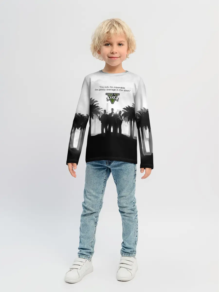 Детский лонгслив / Im rich. im miserable. GTA 5