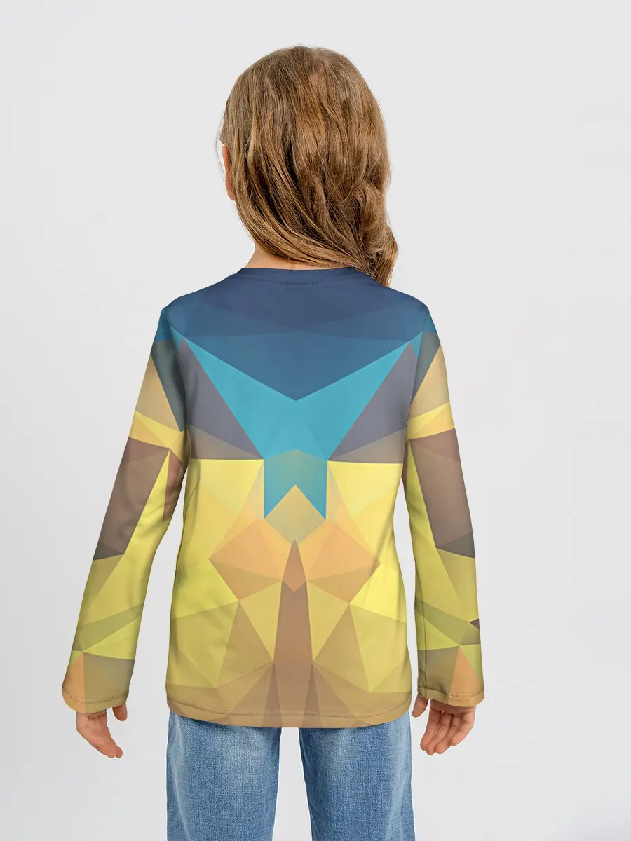 Детский лонгслив / Абстрактная Геометрия