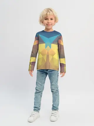 Детский лонгслив / Абстрактная Геометрия
