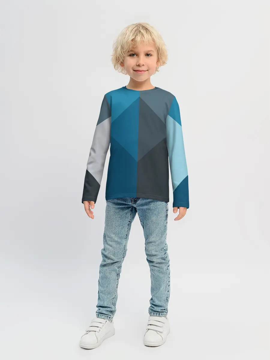 Детский лонгслив / Геометрия