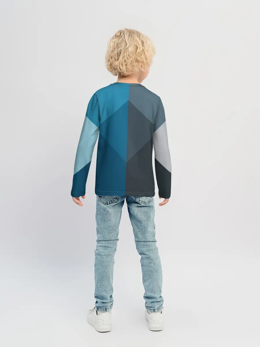 Детский лонгслив / Геометрия