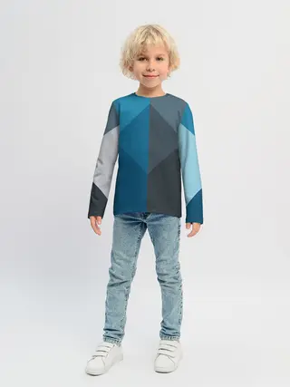 Детский лонгслив / Геометрия