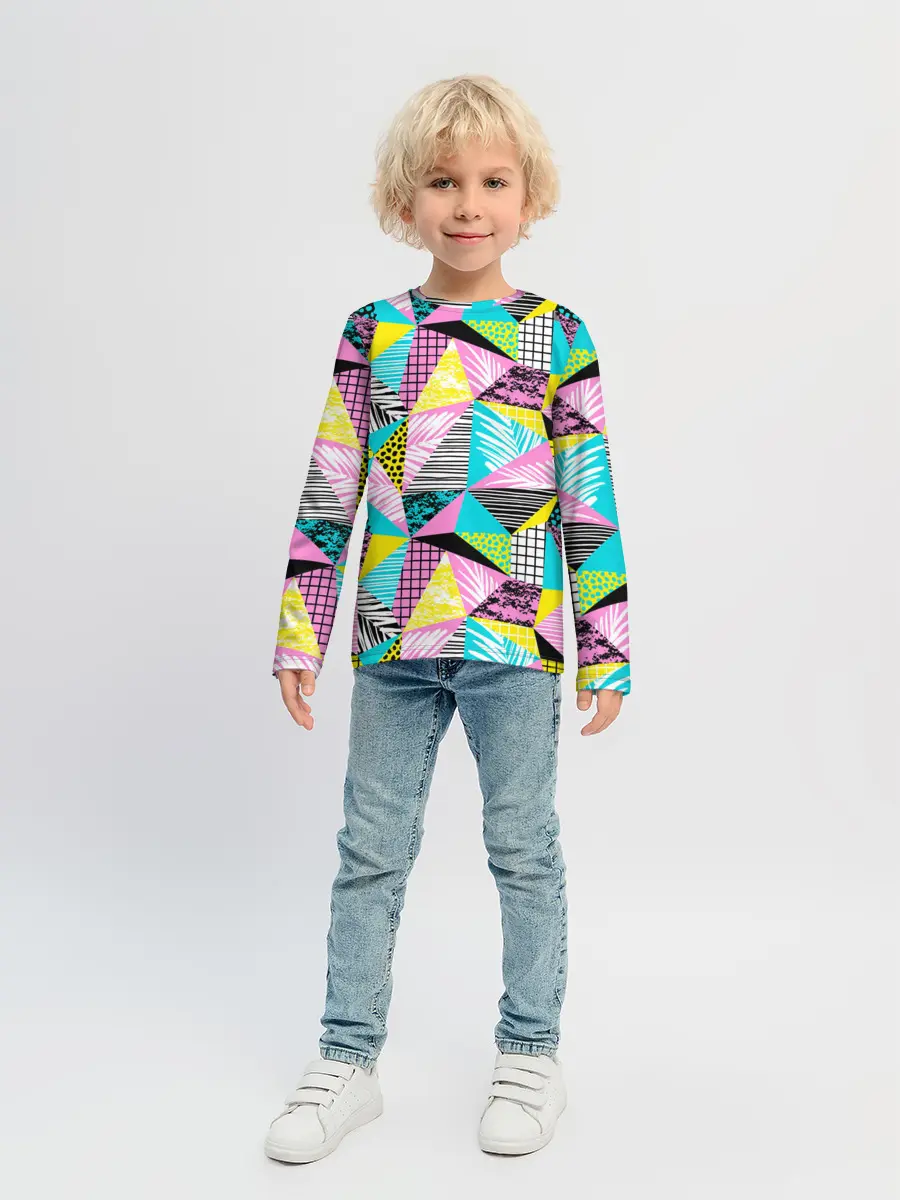 Детский лонгслив / Ретро арт