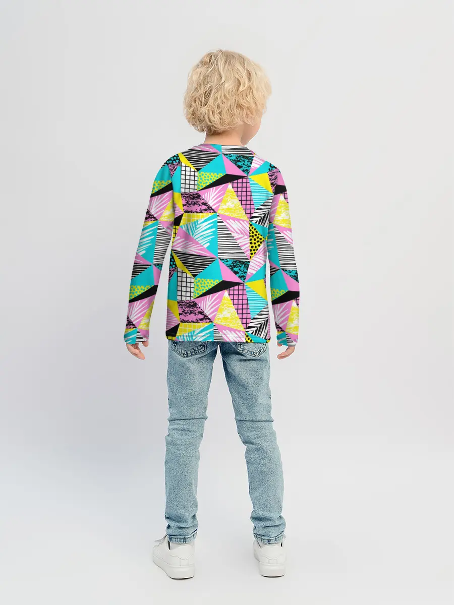 Детский лонгслив / Ретро арт