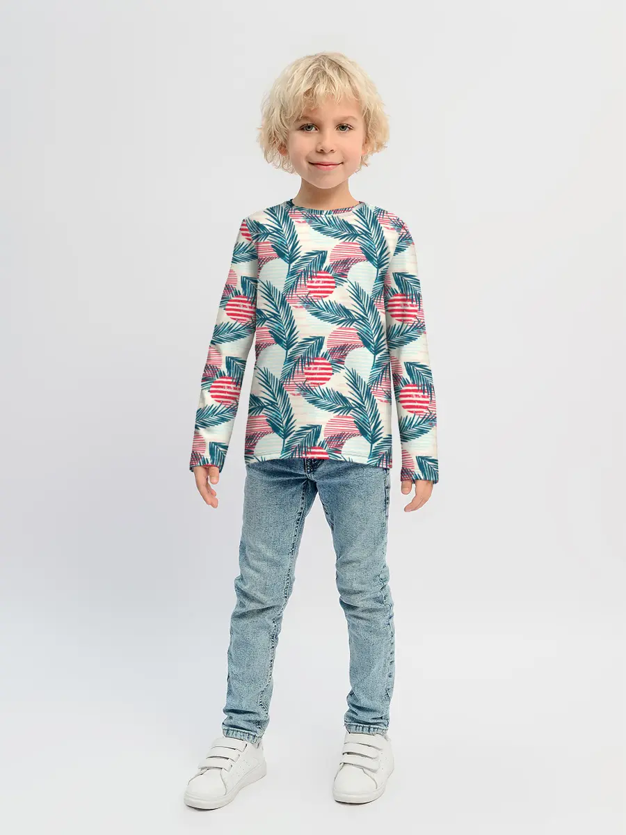 Детский лонгслив / Ретро арт