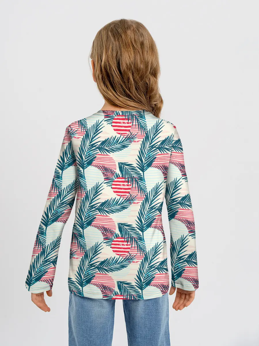 Детский лонгслив / Ретро арт