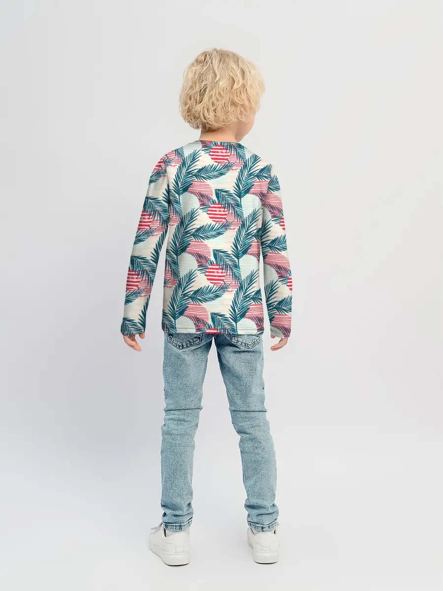 Детский лонгслив / Ретро арт