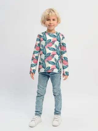 Детский лонгслив / Ретро арт