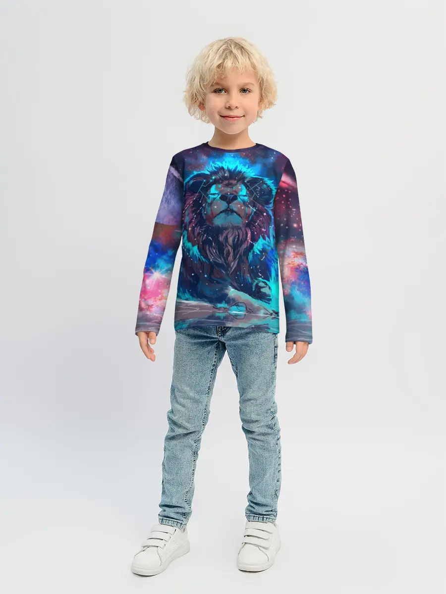 Детский лонгслив / Galaxy Lion