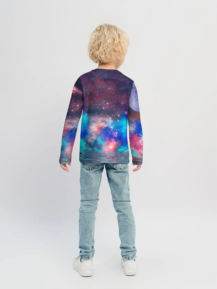 Детский лонгслив / Galaxy Lion