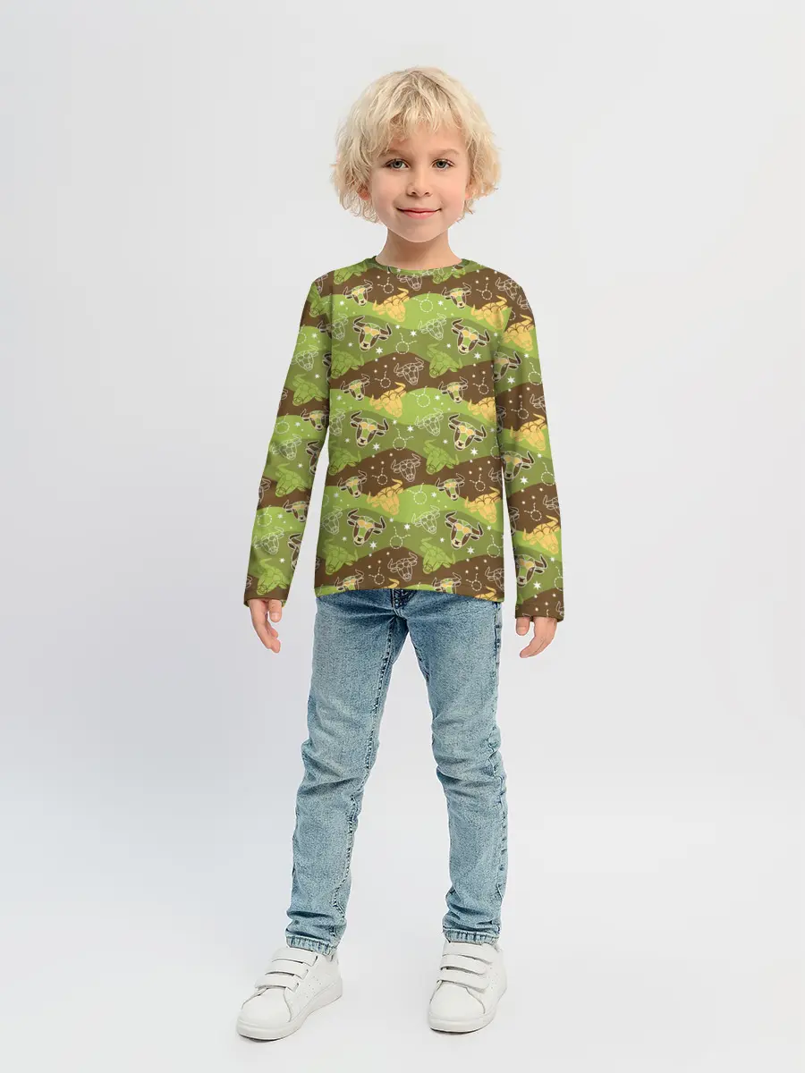 Детский лонгслив / Телец