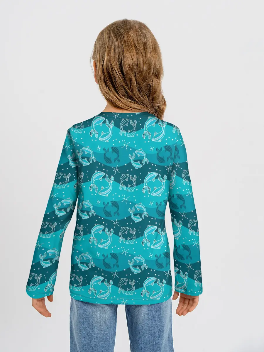 Детский лонгслив / Рыбы