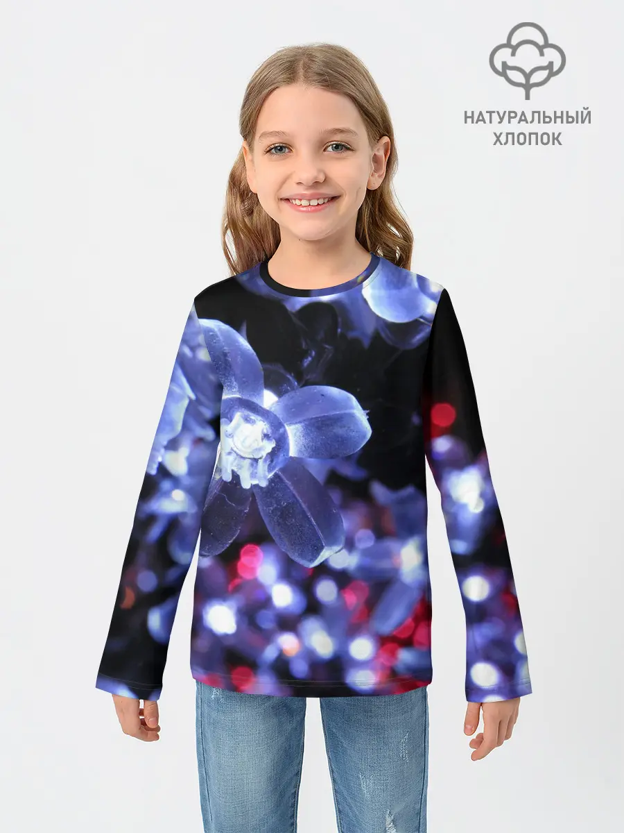 Детский лонгслив / Неоновые цвета