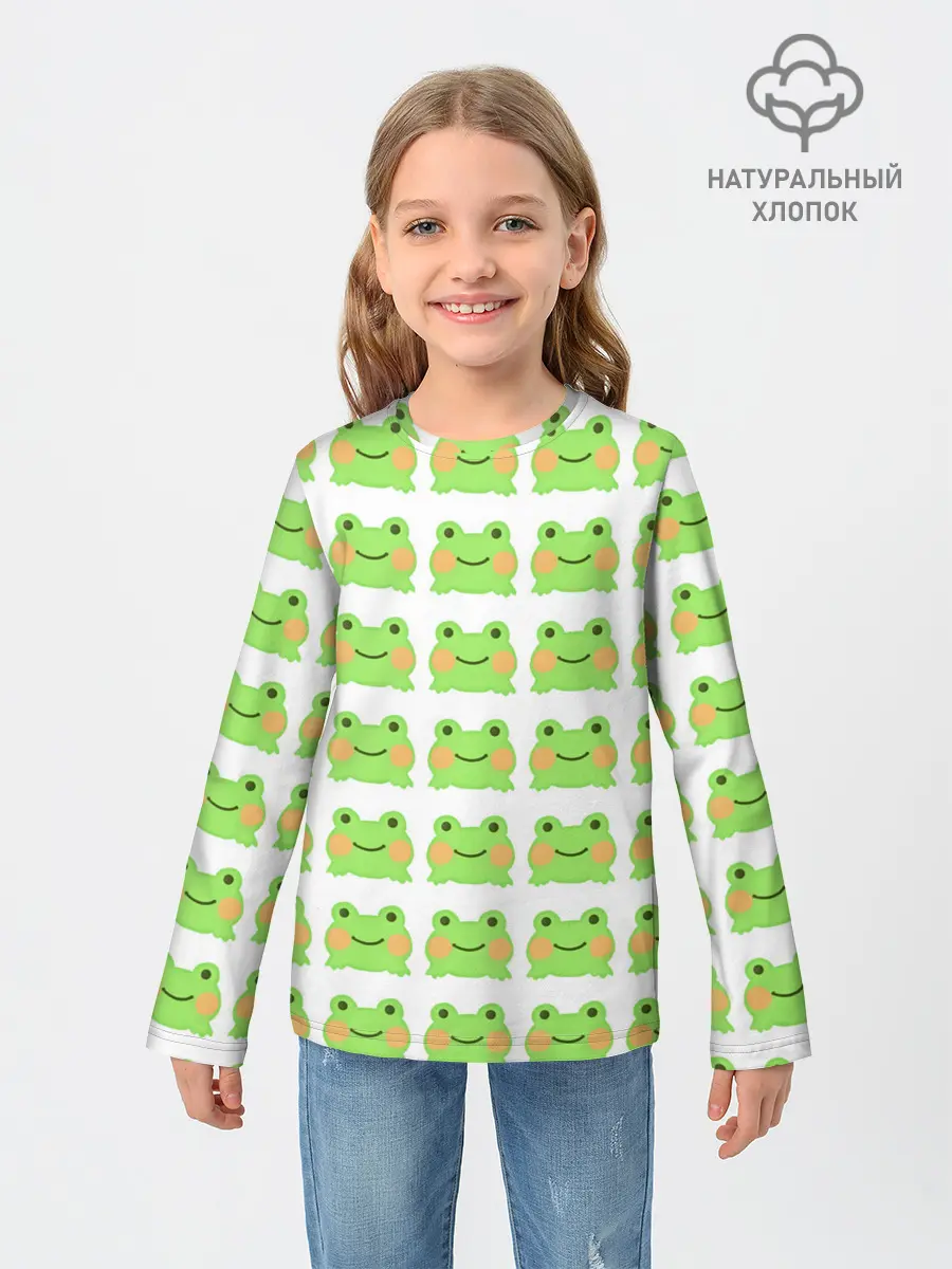 Детский лонгслив / лягушка