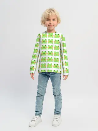 Детский лонгслив / лягушка