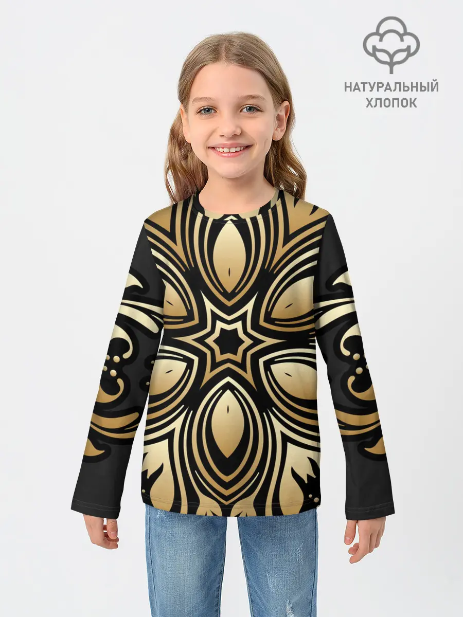 Детский лонгслив / золото