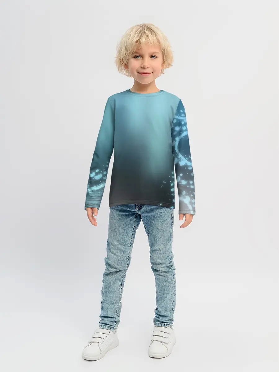 Детский лонгслив / Водяные свечения