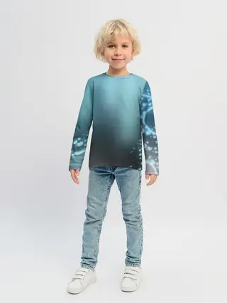 Детский лонгслив / Водяные свечения