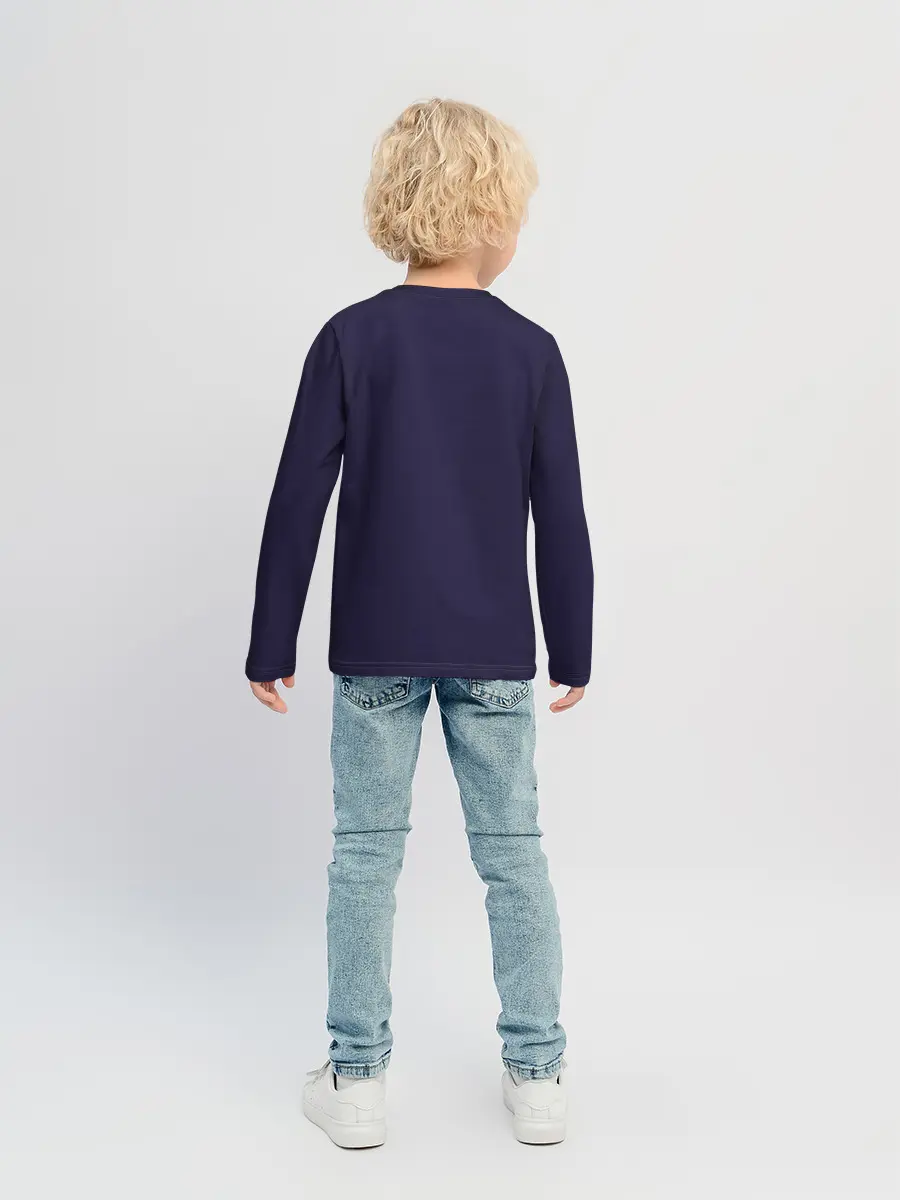 Детский лонгслив / Динозавр Рэкс Тирэкс