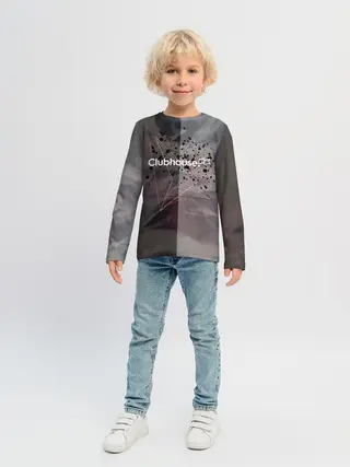 Детский лонгслив / Clubhouse | Клабхаус лого бразги