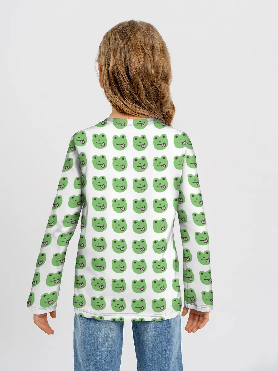 Детский лонгслив / лягушки