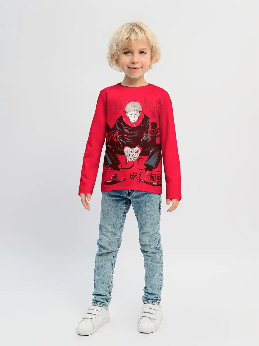 Детский лонгслив / Итадори Юдзи Магическая Битва