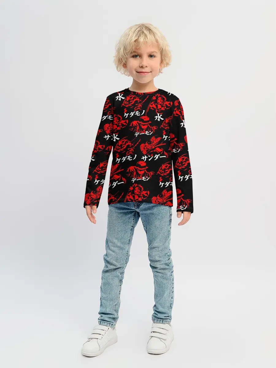 Детский лонгслив / КЛИНОК, РАССЕКАЮЩИЙ ДЕМОНОВ