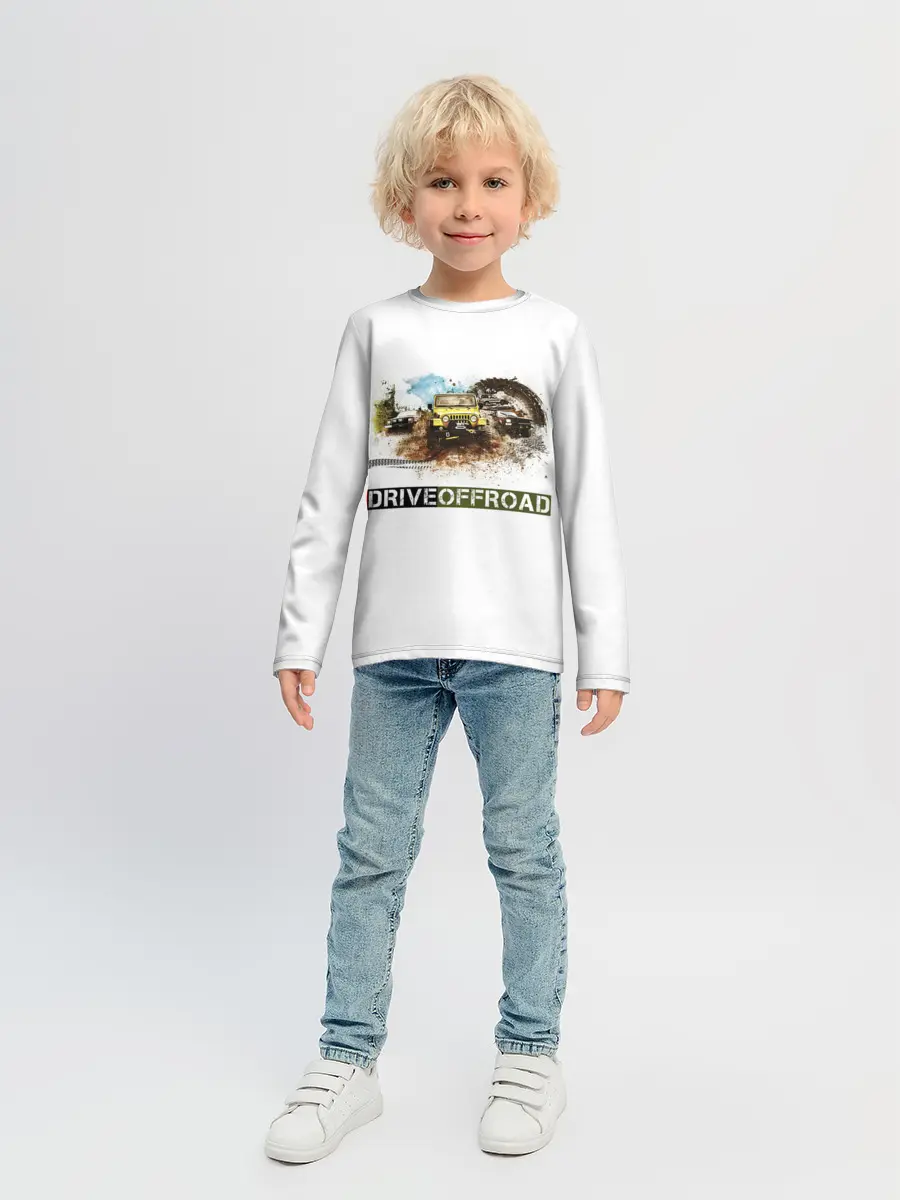 Детский лонгслив / внедорожник